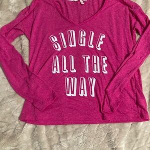 Victoria’s Secret Long Sleeve Pajama Top XS
